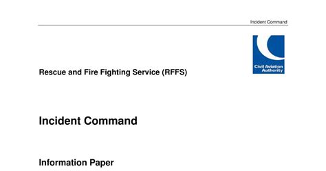 Rescue And Fire Fighting Service Rffs Incident Command Pdf Docdroid