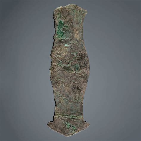 A Hopewell Copper Breastplate With Preserved Fabric Sold At Auction On