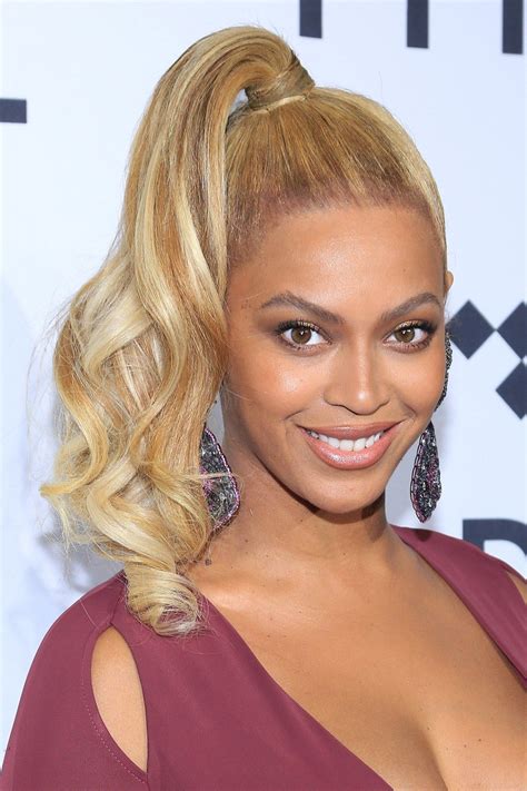 Beyoncé Hair Style File British Vogue Ponytail Hairstyles Easy