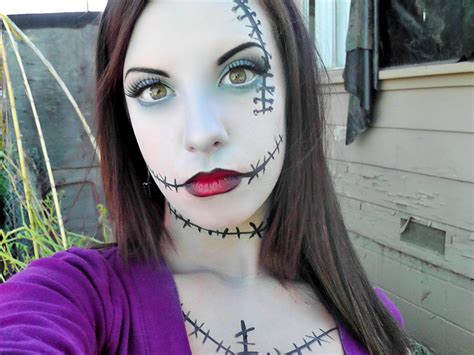 Sally From The Nightmare Before Christmas Make Up Absolutely Perfect