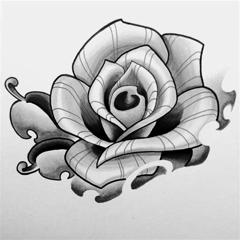 Neo Traditional Roses Traditional Tattoo Flowers Neo Traditional