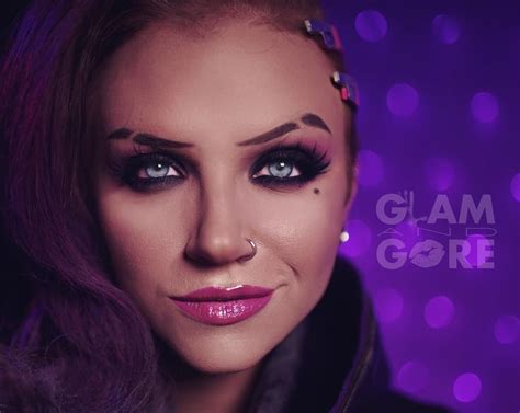 Pin By Alex On Cospley Mykie Glam And Gore Purple Smokey Eye Lovely