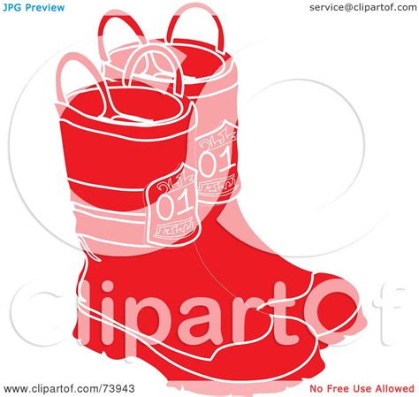 Royalty Free Rf Clipart Illustration Of A Pair Of Red And White