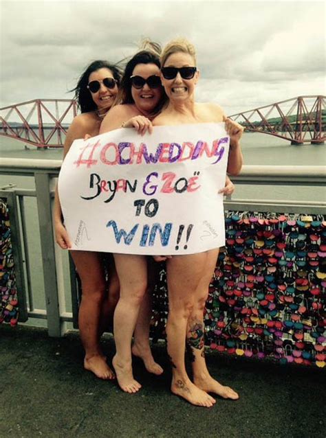 Trio Of Bridesmaids Pose Naked On Forth Road Bridge In Bid To Win Wedding Prize Deadline News