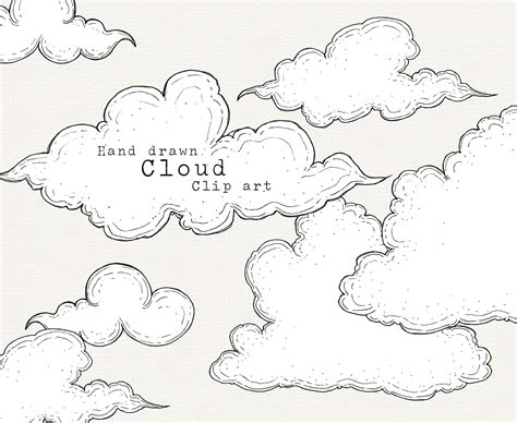 City Drawing Cloud Drawing Black And White Clouds Cloud Illustration