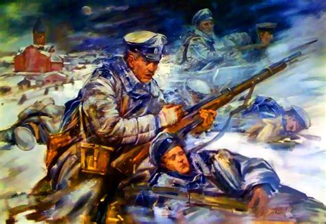 Russian White Army Troops Fighting Against The Bolshevik Red Army In