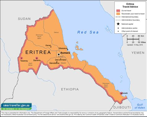 Eritrea (state of eritrea) , er. Eritrea Travel Advice & Safety | Smartraveller
