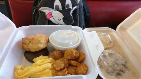 Breakfast Platter With Sausage And Biscuit And Gravy Flickr