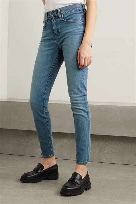 Mid Denim Debbie High Rise Skinny Jeans Veronica Beard Net A Porter