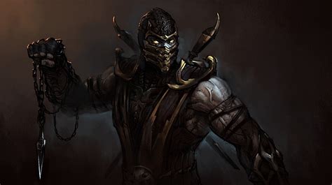 Mortal Kombat Komplete Edition Scorpion Wallpaper Hd Games 4k