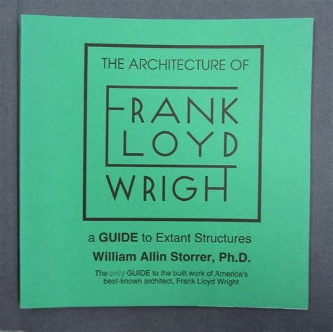 A Frank Lloyd Wright Companion William Allin Storrer First Edition