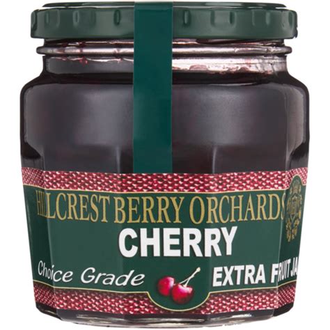 Hillcrest Berry Orchards Cherry Extra Fruit Jam Jar 300g Jams