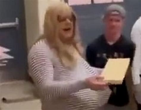 Trans Teacher With Z Size Prosthetic Breasts Dresses As Man Outside Of