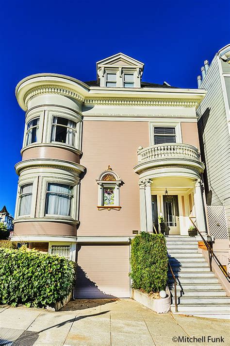Pink Victorian House In The Haightsan Francisco San