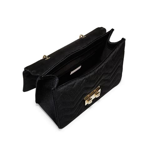 Furla Bella Velvet Handbag In Onyx Black Lyst