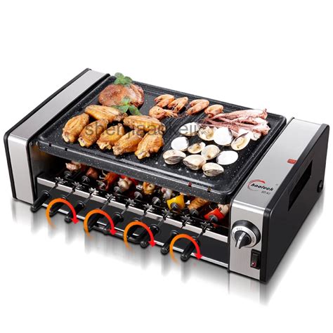 Commercial No Smoke Barbecue Pits Korean Household Electric Grills