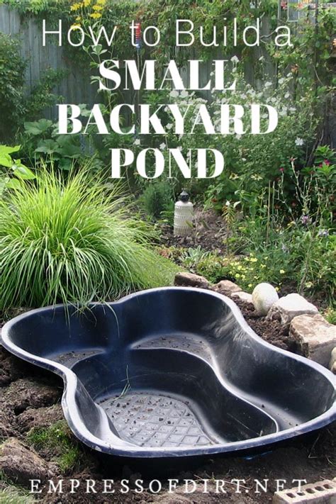 Below are links for quick navigation to these steps. How to Start a Pond in Your Backyard | Empress of Dirt