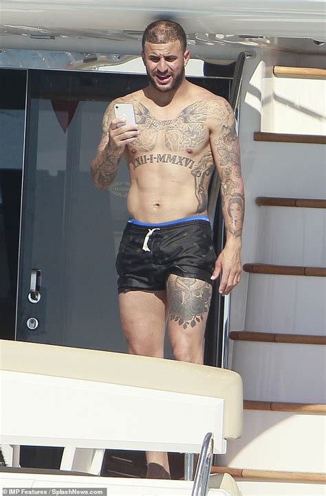 england ace kyle walker cannot contain his glee as he frolics with forgiving girlfriend annie