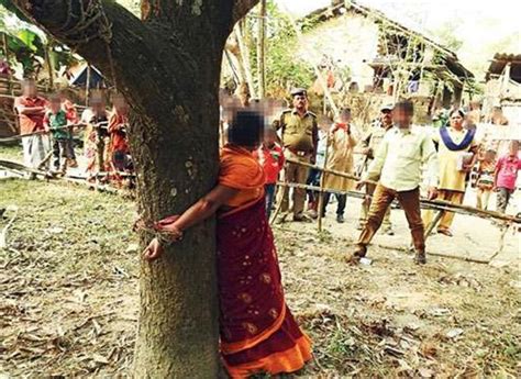 Shocking West Bengal Woman Tied To Tree Tortured For 6 Hours