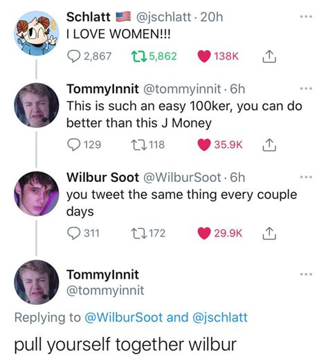 Jschlatt Tommyinnit Wilbur Soot Dream Friends Youtuber Tweets Dream