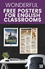 Looking for free printable posters for your English classroom? Check ...