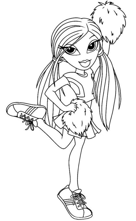Cheerleading Coloring Pages Barbie Coloring Pages Cute Coloring