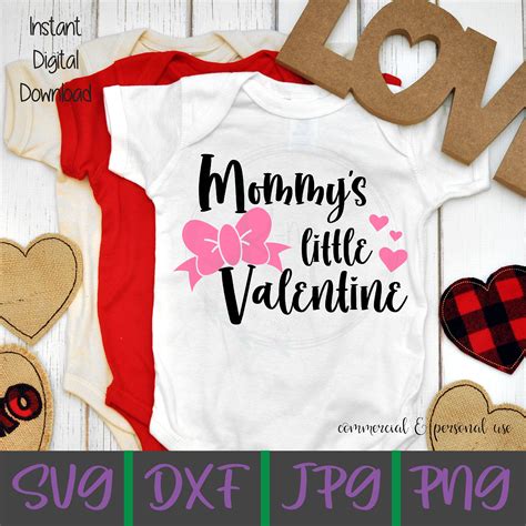 Mommy's little Valentine SVG Valentines Day svg | Etsy