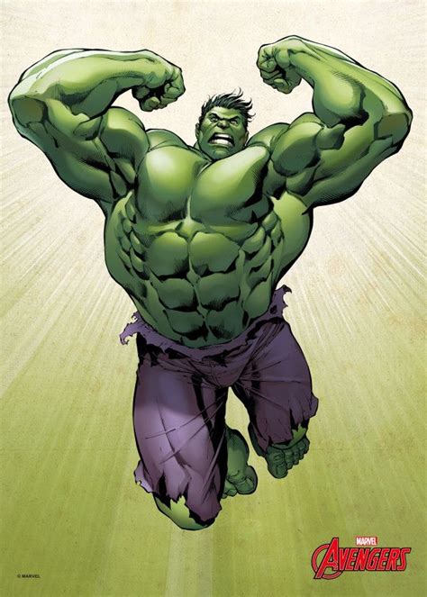 Official Marvel Avengers Assemble The Incredible Hulk Displate Artwork By Artist Marvel Part