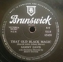 Sammy Davis – That Old Black Magic / Give A Fool A Chance (1955 ...