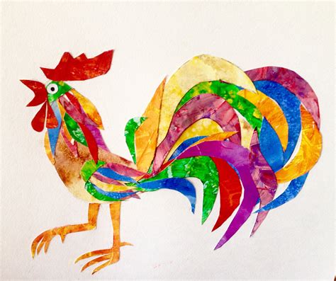 Eric Carle Inspired Rooster
