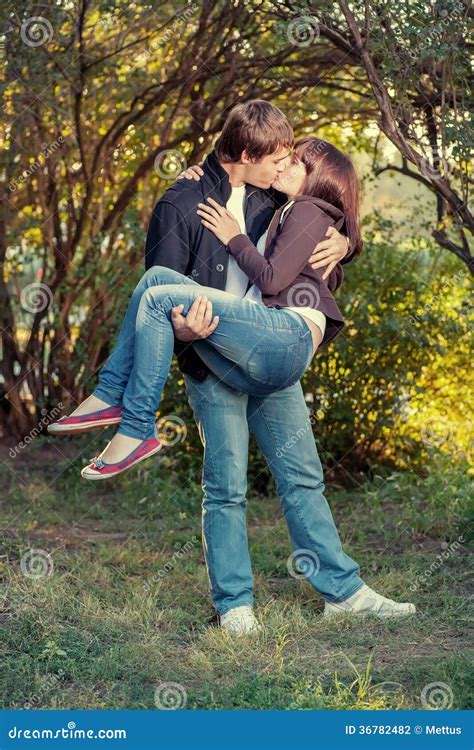Romantic Young Couple Kissing Stock Photography Image 36782482