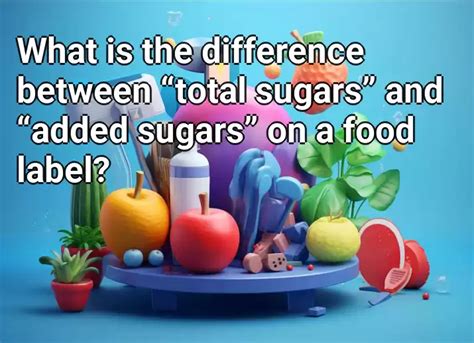 What Is The Difference Between “total Sugars” And “added Sugars” On A Food Label Healthgov