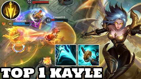 Wild Rift Kayle Top 1 Kayle Gameplay Rank Grandmaster Youtube
