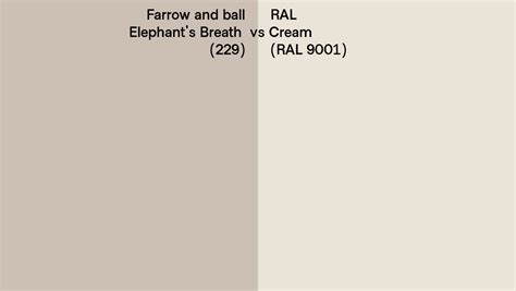 Farrow And Ball Elephant S Breath Vs Ral Cream Ral Side By
