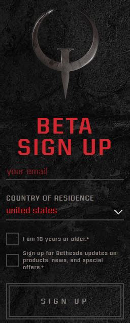 Don T You Just Love Forced Mailing Lists Quake Champions Beta Signup  On Imgur