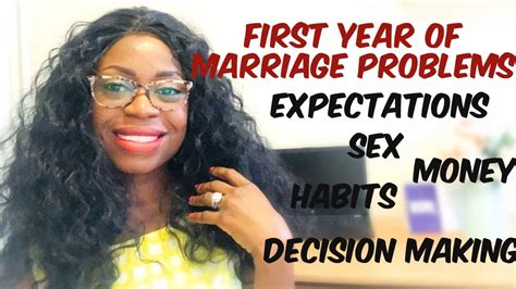 First Year Of Marriage Problems Struggles And Challenges Youtube
