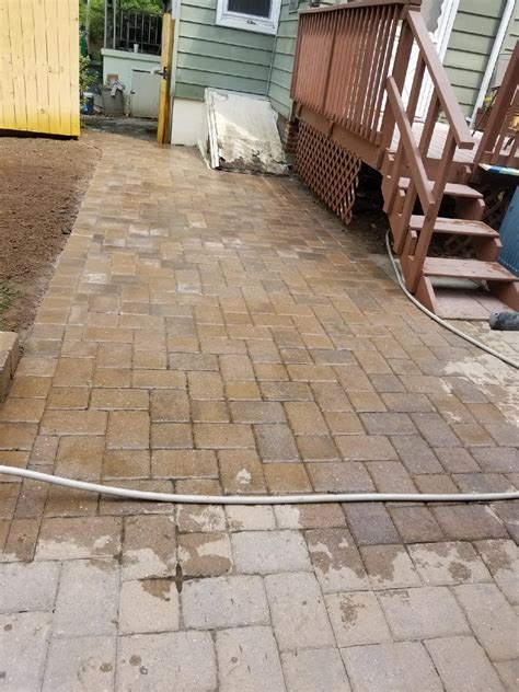 Custom Stoneworks And Design Inc Replaced Old Walkway With New Pavers