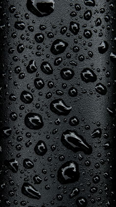 Black Water Droplets Hd Phone Wallpaper Pxfuel