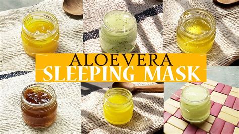 6 Overnight ALOE VERA Masks For Clear Glowing Skin Overnight Face