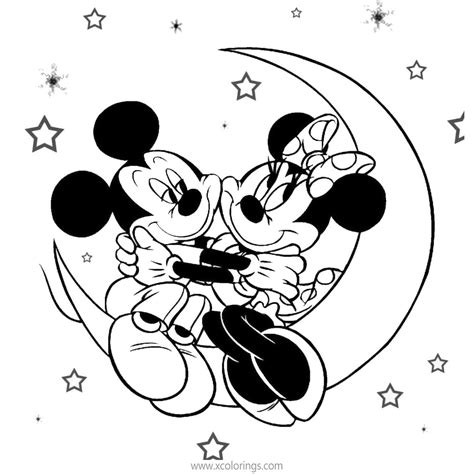 Minnie Mouse Valentines Day Coloring Pages