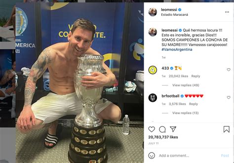Lionel Messi’s Post Becomes The Most Liked Instagram Post By An Athlete