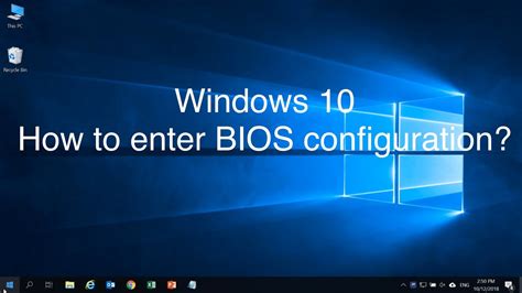 How to boot to uefi firmware settings from inside windows 10. How to open bios in Windows 10 - Easy step by step guide ...