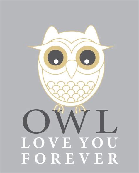 8x10 Owl Love You Forever Print By Darapacker On Etsy Owl Beautiful