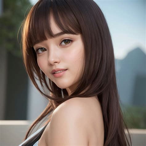 美人モデルのテスト chichi pui（ちちぷい）aiグラビア・aiフォト専用の投稿＆生成サイト