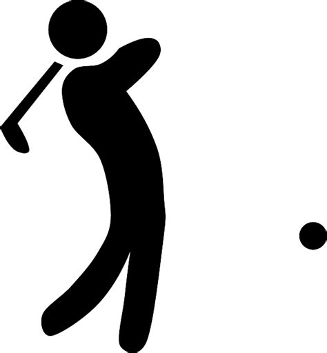 Golfer Golf Swing Free Vector Graphic On Pixabay