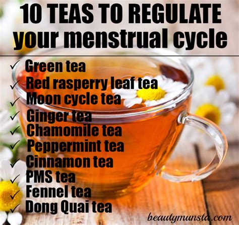 Top Teas To Regulate The Menstrual Cycle Beautymunsta Free Natural Beauty Hacks And More