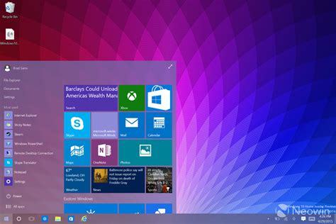 Scarica Windows 10 Insider Preview