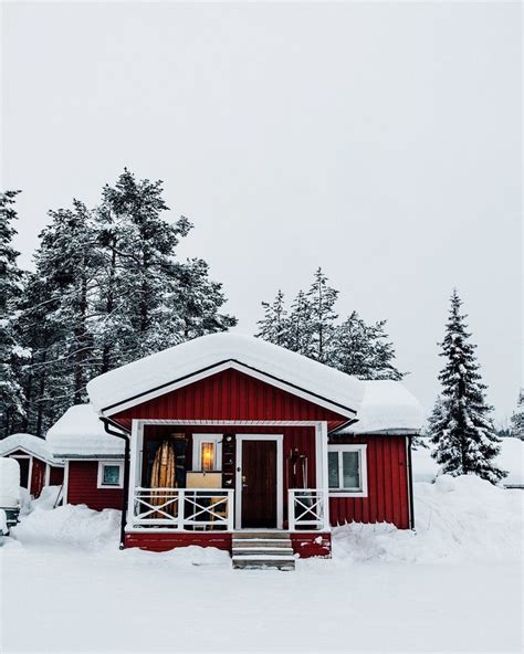 Cabin In Swedish Lapland Visitsweden Swedishlapland Lappland Cabana