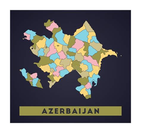 Azerbaijan Map Stock Vector Illustration Of Azerbaijan 204999694