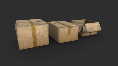 Cardboard Box 3d Models Sketchfab